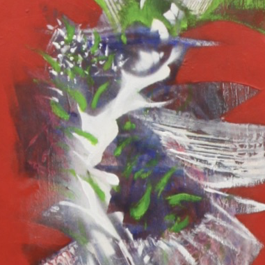 Bizarres Wachstum, Acryl, 70x100 cm, 2017