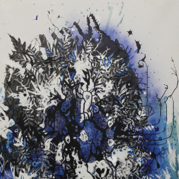 Große Wucherung, Acryl, 150x100 cm, 2016
