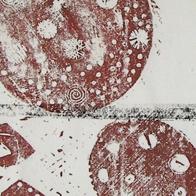 Seekiste, Holzschnitt, 70x100 cm, 2008