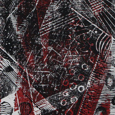 Variationen II, 90x70 cm, Linol-u. Holzschnitt