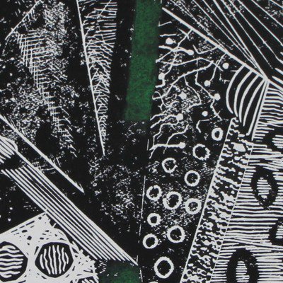 Variationen I, 66x90 cm, Linolschnitt