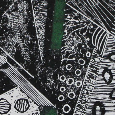 Variationen I, 66x90 cm, Linolschnitt