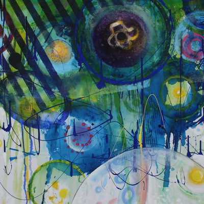 Forschung, 80x100 cm, Acryl