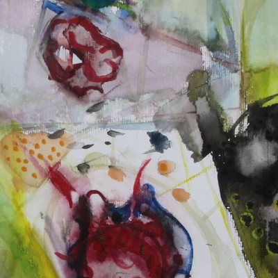 Pollen, 70x100 cm, Mischtechnik
