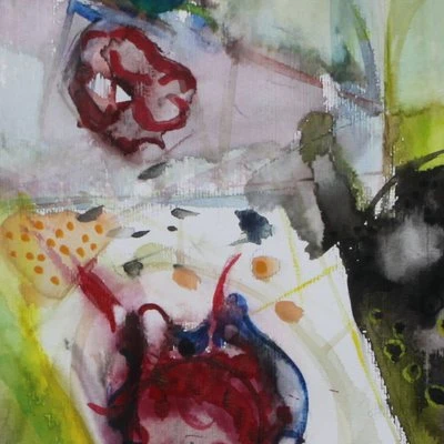 Pollen, 70x100 cm, Mischtechnik