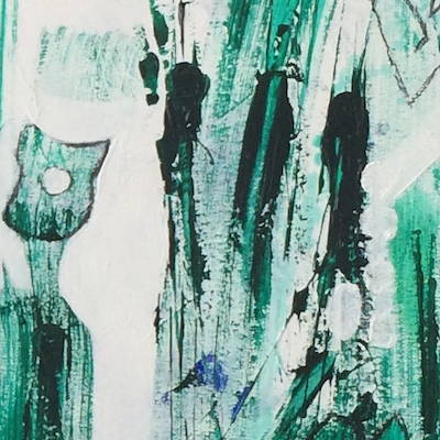 Seltsame Gräser, 60x80 cm, Acryl