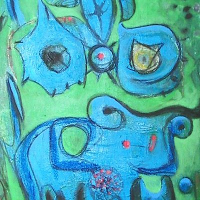 Urformen, Acryl, 150x70 cm, 2006