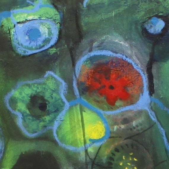 Zellverband 2018, Acryl, Pastell