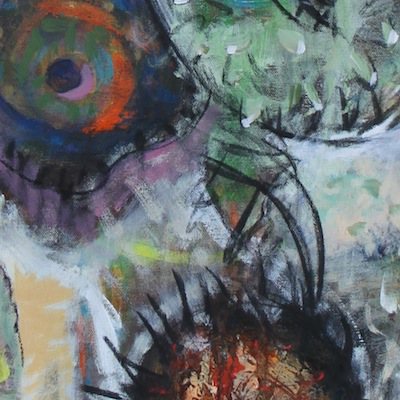 Driftsamen, 120x60 cm, Acryl/Kohle