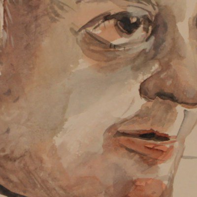 D.B., 36x48 cm, Aquarell
